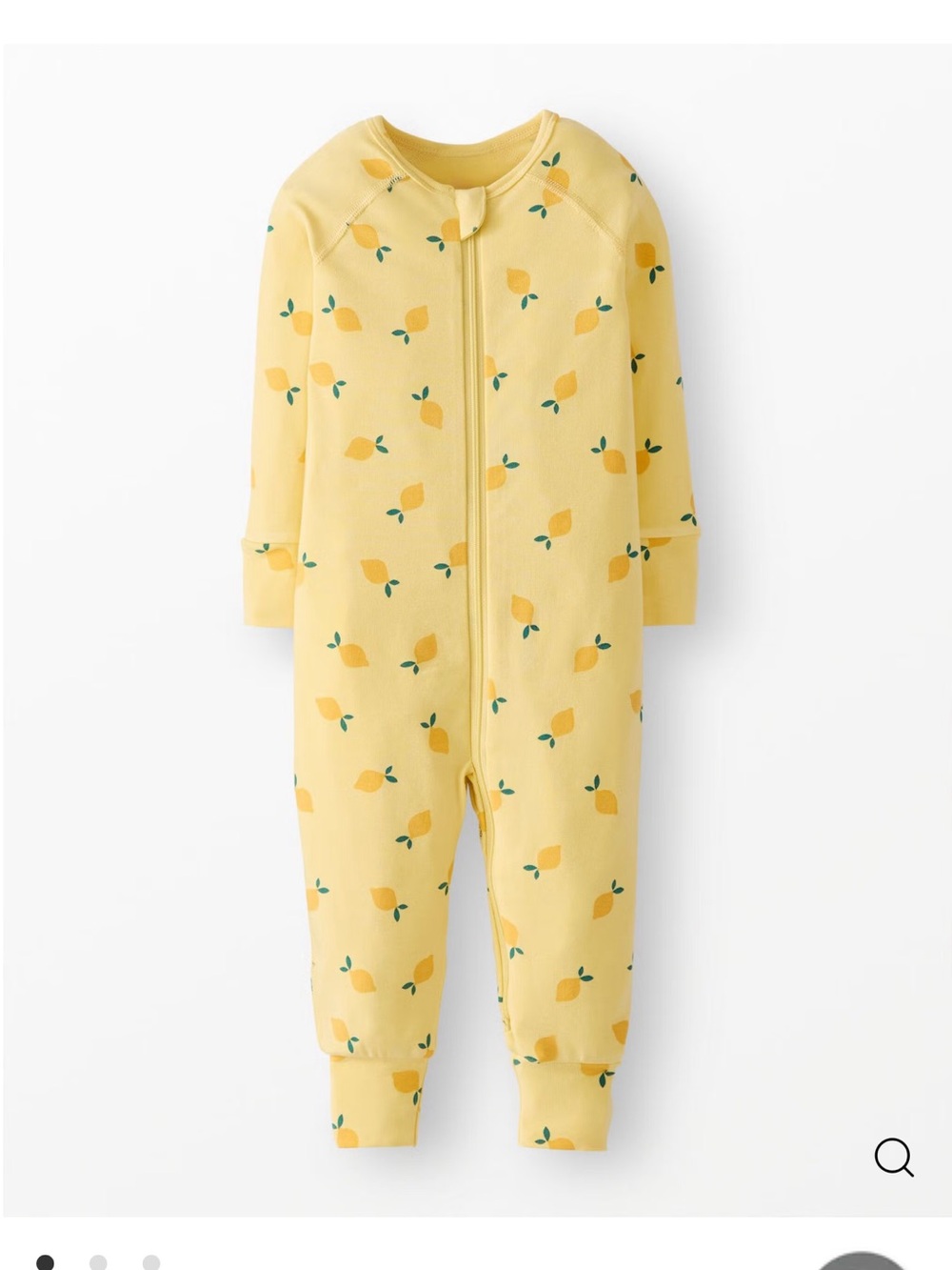 Hanna Andersson HannaSoft™ Stretch Baby Sleeper - Tossed Lemons on Limoncello